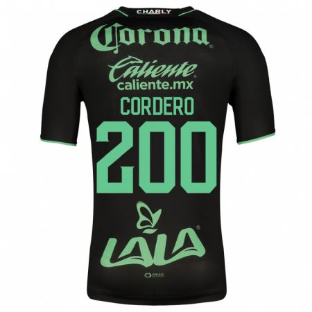 Kandiny Homme Maillot Mario Cordero #200 Noir Tenues Extérieur 2023/24 T-Shirt
