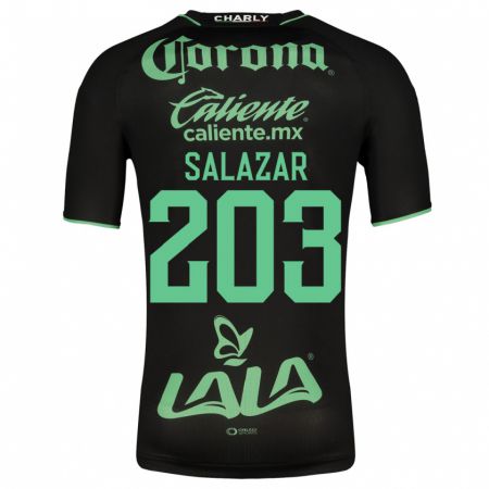 Kandiny Homme Maillot Roberto Salazar #203 Noir Tenues Extérieur 2023/24 T-Shirt