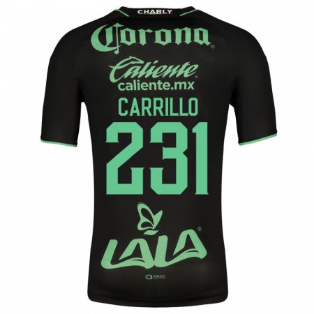 Kandiny Homme Maillot Ángel Carrillo #231 Noir Tenues Extérieur 2023/24 T-Shirt