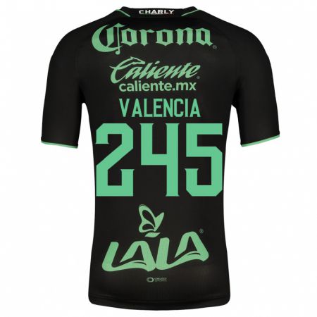 Kandiny Homme Maillot Álex Valencia #245 Noir Tenues Extérieur 2023/24 T-Shirt