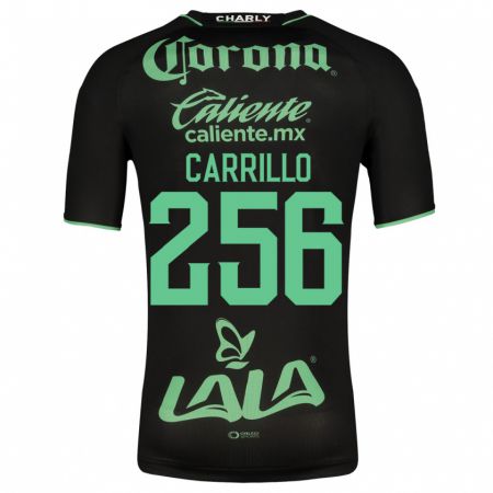 Kandiny Homme Maillot Stéphano Carrillo #256 Noir Tenues Extérieur 2023/24 T-Shirt