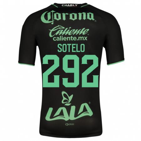 Kandiny Homme Maillot José Sotelo #292 Noir Tenues Extérieur 2023/24 T-Shirt