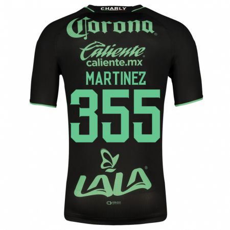 Kandiny Homme Maillot Leonardo Martinez #355 Noir Tenues Extérieur 2023/24 T-Shirt