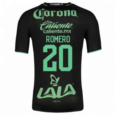 Kandiny Homme Maillot Lia Romero #20 Noir Tenues Extérieur 2023/24 T-Shirt