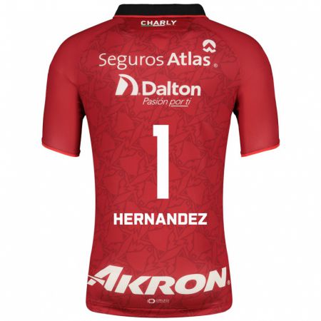 Kandiny Homme Maillot José Hernández #1 Rouge Tenues Extérieur 2023/24 T-Shirt