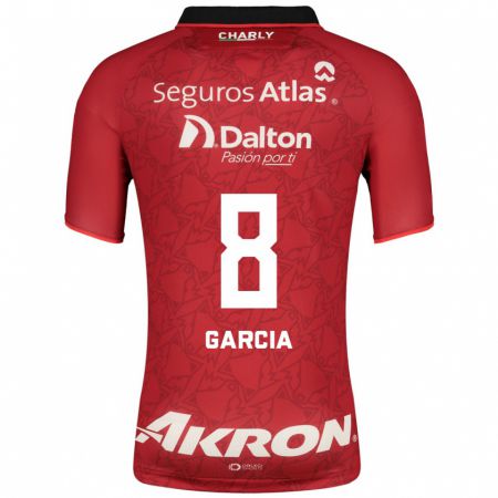 Kandiny Homme Maillot Mateo García #8 Rouge Tenues Extérieur 2023/24 T-Shirt