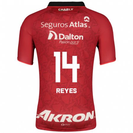 Kandiny Homme Maillot Luis Reyes #14 Rouge Tenues Extérieur 2023/24 T-Shirt