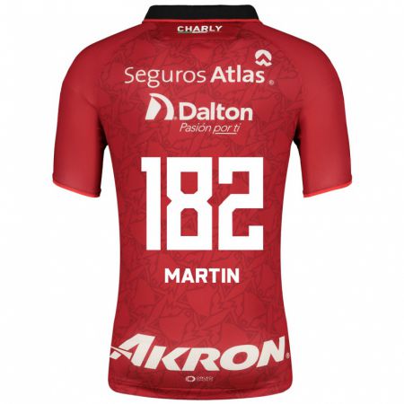 Kandiny Homme Maillot Juan Martín #182 Rouge Tenues Extérieur 2023/24 T-Shirt