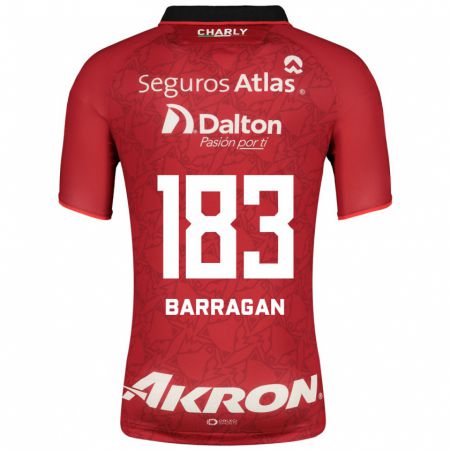 Kandiny Homme Maillot Roberto Barragán #183 Rouge Tenues Extérieur 2023/24 T-Shirt