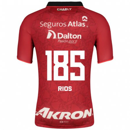 Kandiny Homme Maillot Víctor Ríos #185 Rouge Tenues Extérieur 2023/24 T-Shirt