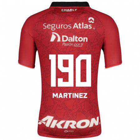 Kandiny Homme Maillot Luis Carlos Martínez #190 Rouge Tenues Extérieur 2023/24 T-Shirt