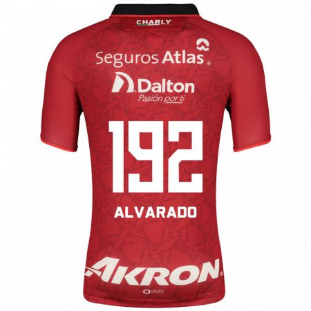 Kandiny Homme Maillot Daniel Alvarado #192 Rouge Tenues Extérieur 2023/24 T-Shirt