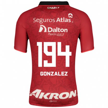 Kandiny Homme Maillot Andrés González #194 Rouge Tenues Extérieur 2023/24 T-Shirt