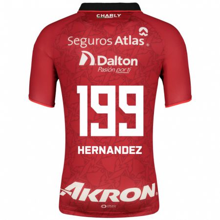 Kandiny Homme Maillot Sergio Hernández #199 Rouge Tenues Extérieur 2023/24 T-Shirt