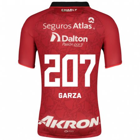 Kandiny Homme Maillot Rodolfo Garza #207 Rouge Tenues Extérieur 2023/24 T-Shirt