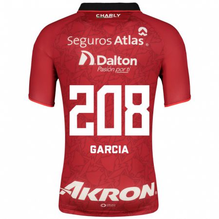 Kandiny Homme Maillot Ángel García #208 Rouge Tenues Extérieur 2023/24 T-Shirt