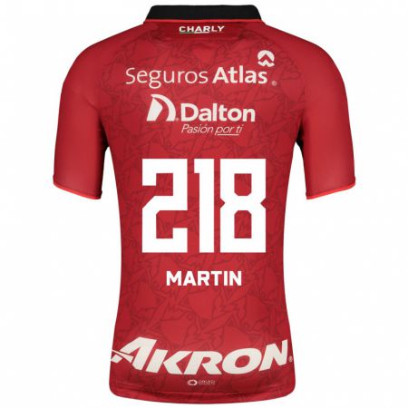 Kandiny Homme Maillot Jorge San Martín #218 Rouge Tenues Extérieur 2023/24 T-Shirt