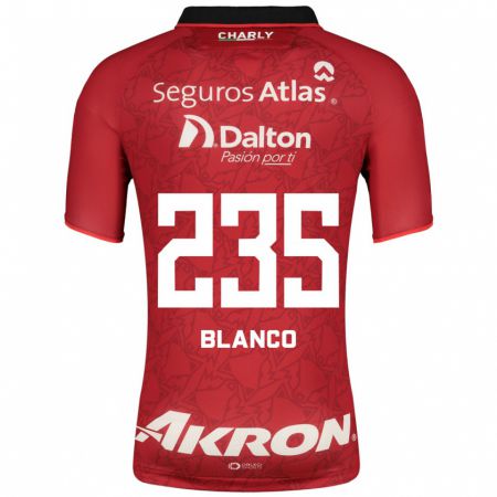 Kandiny Homme Maillot Luis Blanco #235 Rouge Tenues Extérieur 2023/24 T-Shirt