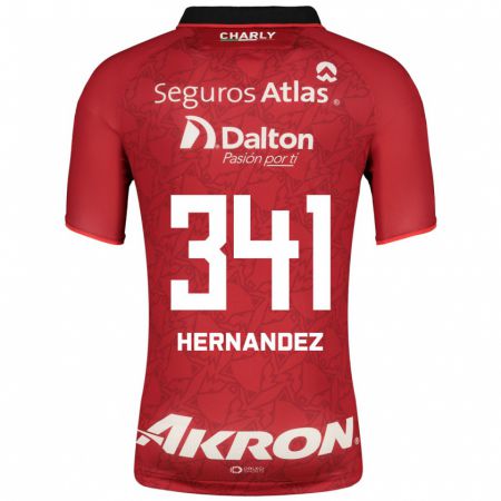 Kandiny Homme Maillot Leonardo Hernández #341 Rouge Tenues Extérieur 2023/24 T-Shirt