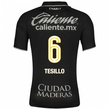 Kandiny Homme Maillot William Tesillo #6 Noir Tenues Extérieur 2023/24 T-Shirt