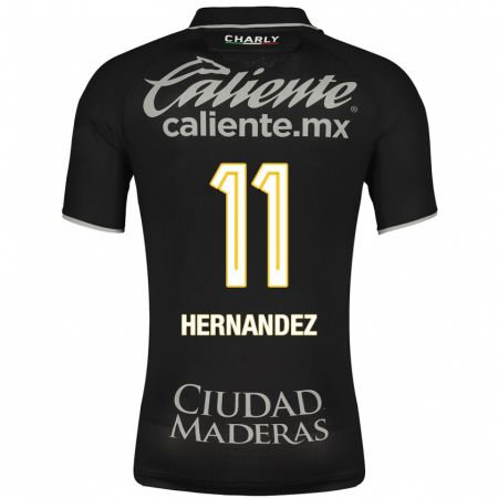 Kandiny Homme Maillot Elías Hernández #11 Noir Tenues Extérieur 2023/24 T-Shirt