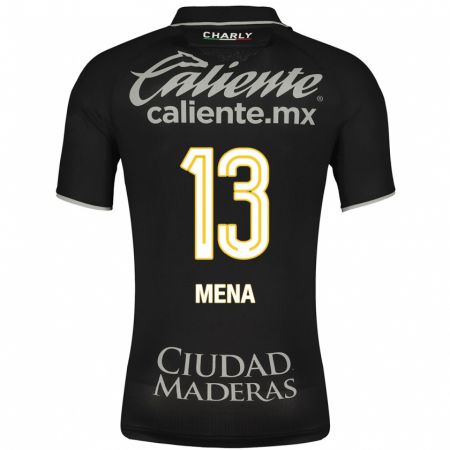 Kandiny Homme Maillot Ángel Mena #13 Noir Tenues Extérieur 2023/24 T-Shirt