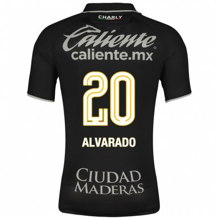 Kandiny Homme Maillot Alfonso Alvarado #20 Noir Tenues Extérieur 2023/24 T-Shirt