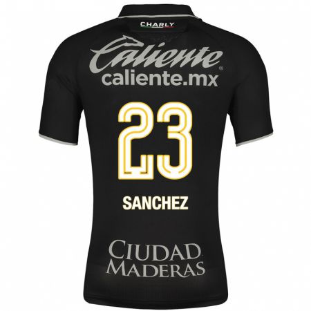 Kandiny Homme Maillot Borja Sánchez #23 Noir Tenues Extérieur 2023/24 T-Shirt