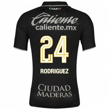 Kandiny Homme Maillot Osvaldo Rodríguez #24 Noir Tenues Extérieur 2023/24 T-Shirt