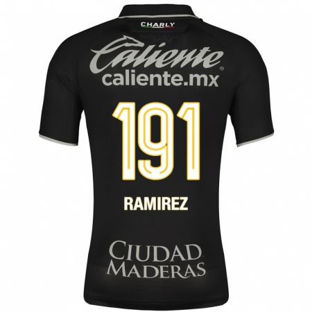 Kandiny Homme Maillot Ian Ramírez #191 Noir Tenues Extérieur 2023/24 T-Shirt