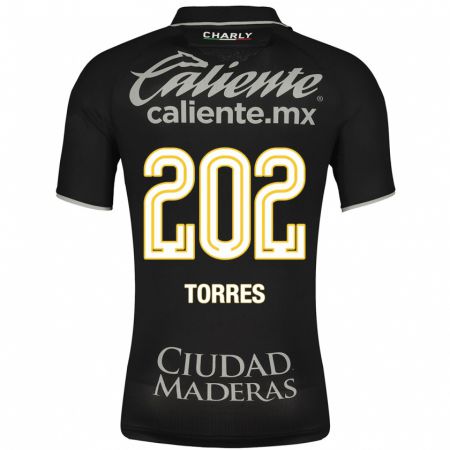 Kandiny Homme Maillot Erick Torres #202 Noir Tenues Extérieur 2023/24 T-Shirt