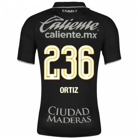 Kandiny Homme Maillot Youssef Ortiz #236 Noir Tenues Extérieur 2023/24 T-Shirt
