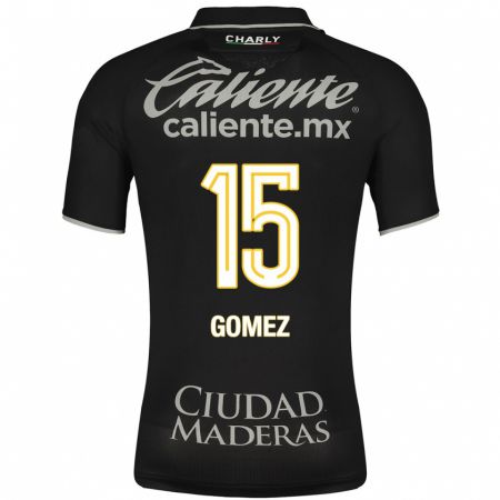 Kandiny Homme Maillot Paulina Gómez #15 Noir Tenues Extérieur 2023/24 T-Shirt