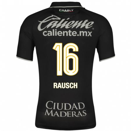 Kandiny Homme Maillot Mayalu Rausch #16 Noir Tenues Extérieur 2023/24 T-Shirt
