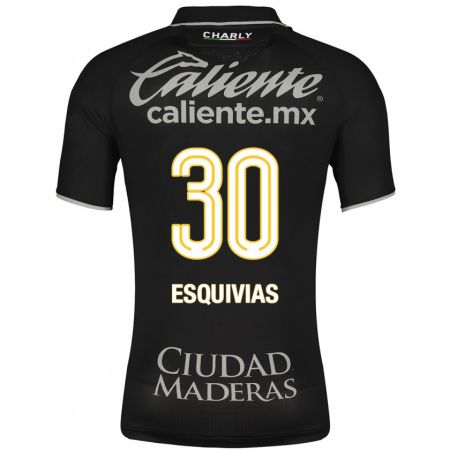 Kandiny Homme Maillot Isabela Esquivias #30 Noir Tenues Extérieur 2023/24 T-Shirt
