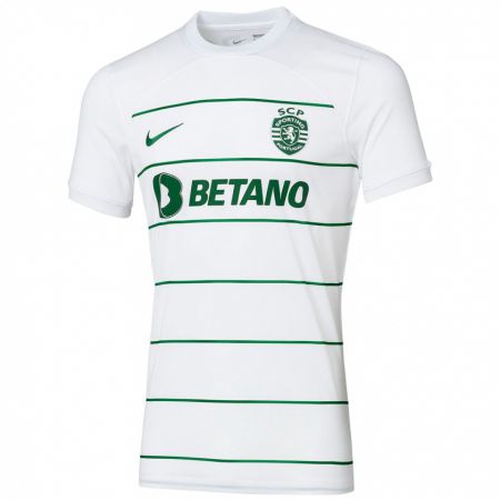 Kandiny Homme Maillot Guilherme Silva #0 Blanc Tenues Extérieur 2023/24 T-Shirt