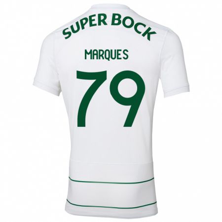 Kandiny Homme Maillot Rodrigo Marquês #79 Blanc Tenues Extérieur 2023/24 T-Shirt