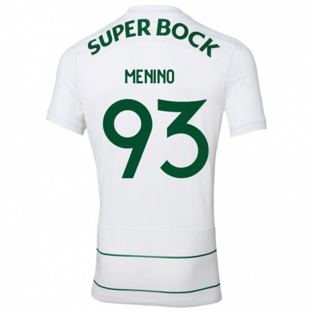 Kandiny Homme Maillot Miguel Menino #93 Blanc Tenues Extérieur 2023/24 T-Shirt