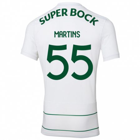 Kandiny Homme Maillot Carolina Martins #55 Blanc Tenues Extérieur 2023/24 T-Shirt
