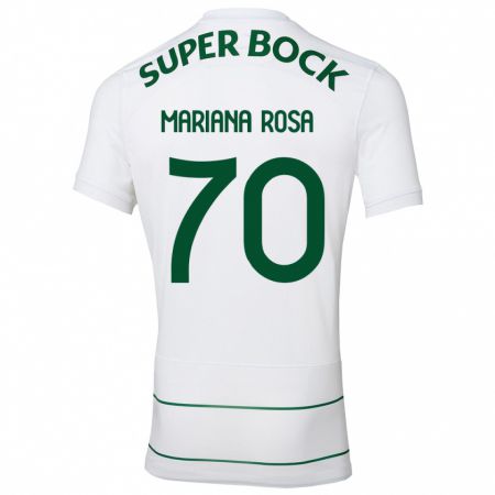 Kandiny Homme Maillot Mariana Silva Pinto Vilaça Da Rosa #70 Blanc Tenues Extérieur 2023/24 T-Shirt
