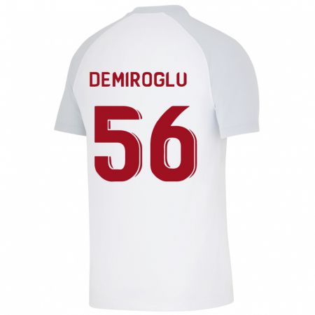 Kandiny Homme Maillot Baran Demiroğlu #56 Blanc Tenues Extérieur 2023/24 T-Shirt