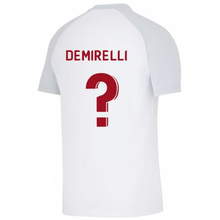 Kandiny Homme Maillot Ahmet Demirelli #0 Blanc Tenues Extérieur 2023/24 T-Shirt
