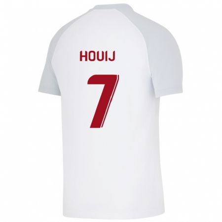 Kandiny Homme Maillot Mariem Houij #7 Blanc Tenues Extérieur 2023/24 T-Shirt