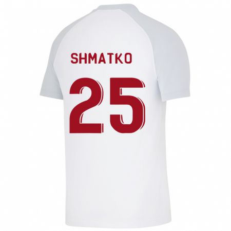 Kandiny Homme Maillot Lyubov Shmatko #25 Blanc Tenues Extérieur 2023/24 T-Shirt