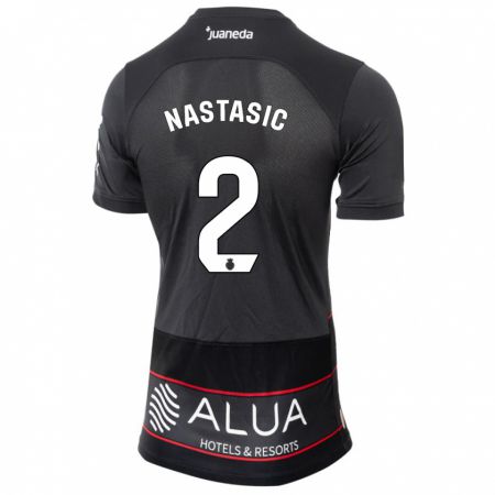 Kandiny Homme Maillot Matija Nastasic #2 Noir Tenues Extérieur 2023/24 T-Shirt