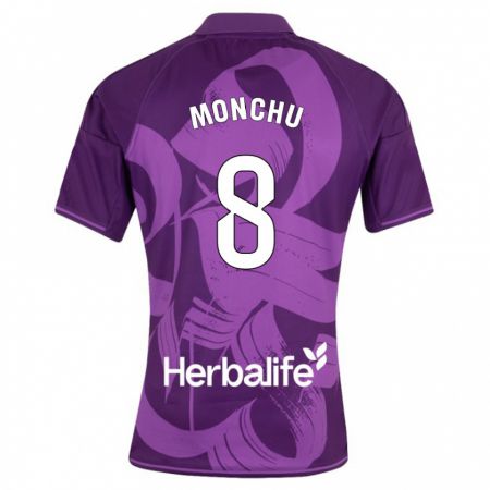 Kandiny Homme Maillot Monchu #8 Violet Tenues Extérieur 2023/24 T-Shirt