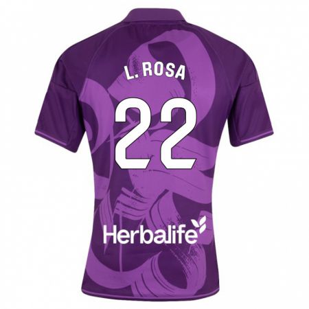 Kandiny Homme Maillot Lucas Rosa #22 Violet Tenues Extérieur 2023/24 T-Shirt