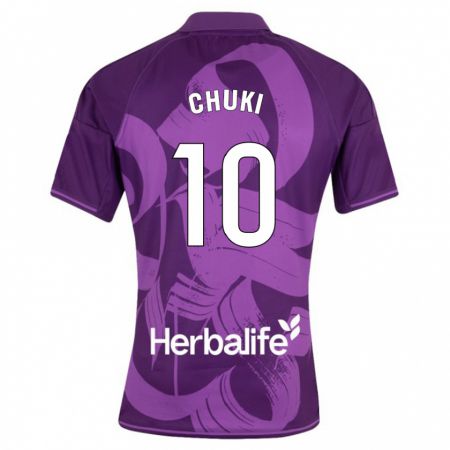 Kandiny Homme Maillot Chuki #10 Violet Tenues Extérieur 2023/24 T-Shirt