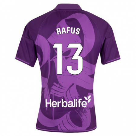 Kandiny Homme Maillot Arnau Rafús #13 Violet Tenues Extérieur 2023/24 T-Shirt