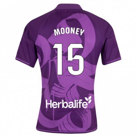 Kandiny Homme Maillot Fionn Mooney #15 Violet Tenues Extérieur 2023/24 T-Shirt